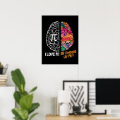 Linkerhersenhelft rechterhersenhelft poster (Thuiskantoor)