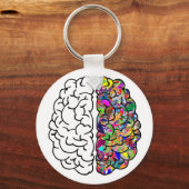 Linkerhersenhelft, rechterhersenhelft sleutelhanger (Voorkant)