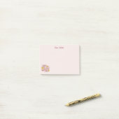 Linkerhoek Terra Cotta met overzicht Bouquet Custo Post-it® Notes (Op bureau)