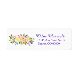 Linkerkant Willow en Floral Etiket
