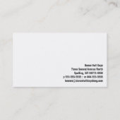 Linkerrand versiering visitekaartje (Achterkant)