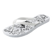 Linkerrechterfluitjes Teenslippers (Schuin)