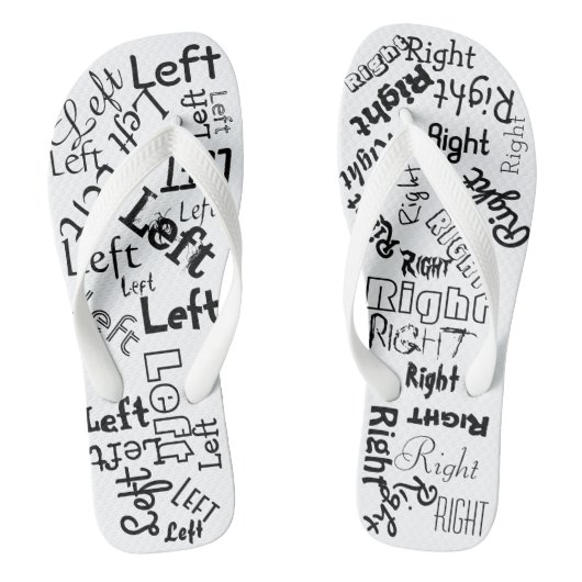 Linkerrechterfluitjes Teenslippers (Voetbed)