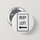 Linkerteken behouden ronde button 5,7 cm (Voorkant /achterkant)