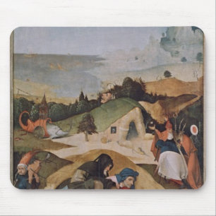 Linkervleugel van de Triptych van de Temptation of Muismat