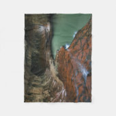 Linkervork | Nationaal Park Zion, Utah Fleece Deken (Voorkant)