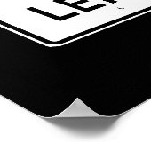 LINKERZIJDE BEWAREN POSTER (Hoek)