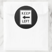 LINKERZIJDE BEWAREN RONDE STICKER (Tas)