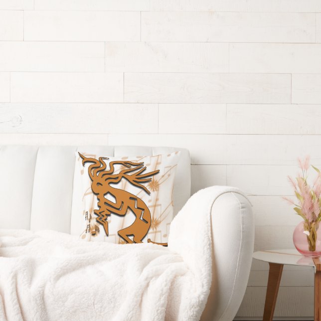 Linkerzijde Kokopelli Musician Kussen (Bank)