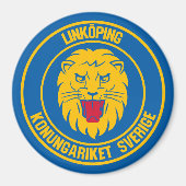Linköping Round Emblem Magneet (Voorkant)