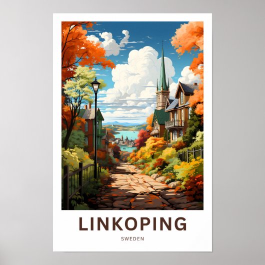 Linkoping Zweden Reisprint Poster (Voorkant)