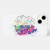 Links Brein vs Rechts Brein Creatief Kunstwerk Case-Mate iPhone Case (Achterkant (horizontaal))