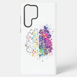 Links Brein vs Rechts Brein Creatief Kunstwerk Samsung Galaxy Hoesje