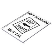 LINKS HANDED IS JUIST NOTITIEBOEK (Linkerzijde)