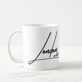 Links Heeft Mijn Hart In Londen Engeland Romantisc Koffiemok