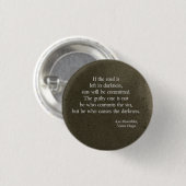links in de duisternis ronde button 3,2 cm (Voorkant /achterkant)