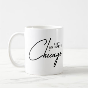 Links liet ik mijn hart achter Chicago Illinois Si Koffiemok