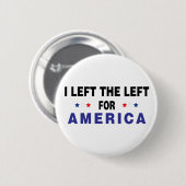Links naar Amerika Ronde Button 5,7 Cm (Voorkant /achterkant)