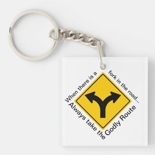 links of rechts sleutelhanger (voorkant)