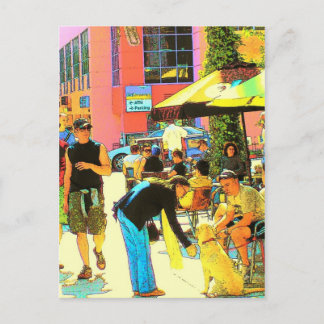 Links op Santa Monica - Briefkaart