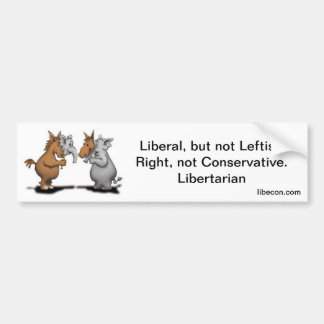 Links/rechts, Libertarian Bumpersticker