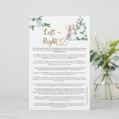 Links Rechts Winter Baby shower Spel (Staand voorkant)