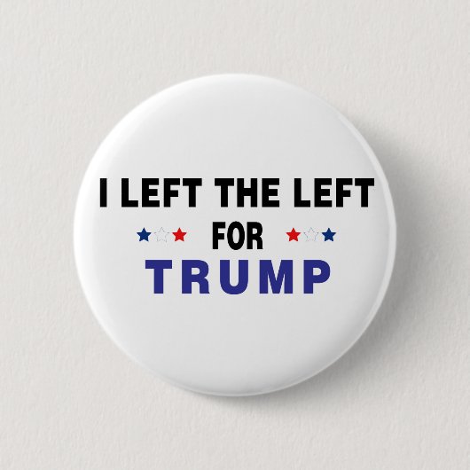 Links voor Trump Ronde Button 5,7 Cm (Voorkant)