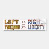 LINKS VS RIGHT S BUMPERSTICKER (Voorkant)