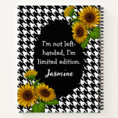 Linkse Meisje Gingham Notitieboek – Grappige Quote (Achterkant)