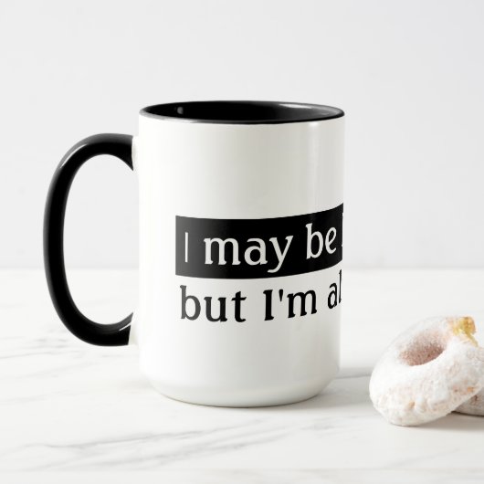 linkse mensen Funny Gezegde Mok (Met donut)