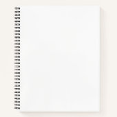 Linkshandig Modern Monogram Zwart Notitieboek (Voorkant)