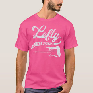 Linkshandige gitarist Lefty gitaarspeler Retro Ba T-shirt