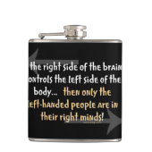 linkshandige mensen heupfles (Voorkant)