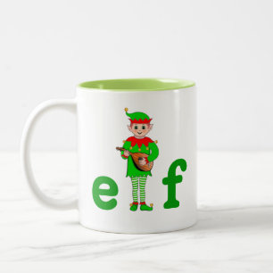 Linkshandige Muzikale Elf Tweekleurige Koffiemok