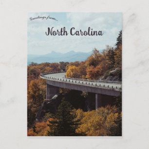 Linn Cove Viaduct in Linville North Carolina Briefkaart