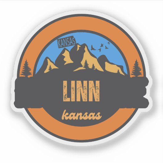 Linn, Kansas Sticker (Voorkant)
