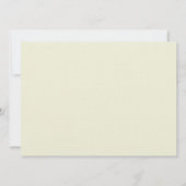 Linnen Beige Grijs Bewaar de datum Bruiloft uitnod Save The Date (Achterkant)