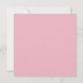 Linnen Bewaar de datum Bruiloft Roze Bloemen Elega Save The Date (Achterkant)
