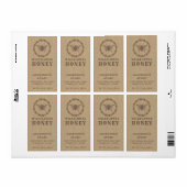  linnen bloemen honingpot label (Full Sheet)