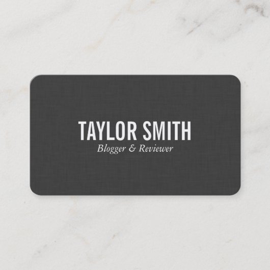 Linnen | Donker Visitekaartje (Voorkant)