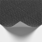 Linnen grijs zwart minimalWedding Vrijgezellenfees Cadeaupapier (Hoek)