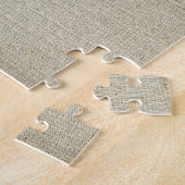 Linnen katoenachtergrond legpuzzel (Zijkant)