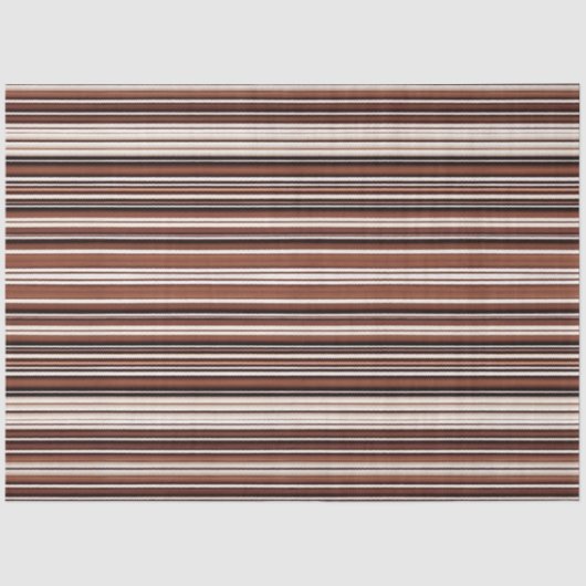 Linnen Luxe Modern Bruin Wit Textuur Collectie Tissuepapier (Voorkant)