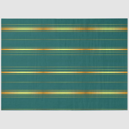 Linnen Luxe Modern Groen Goud Textuur Collectie Tissuepapier (Voorkant)