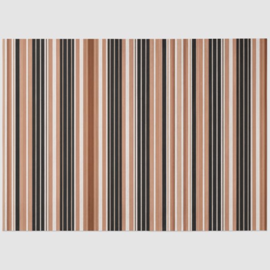 Linnen Luxe Populair Bruin Wit Collectie Tissuepapier (Voorkant)