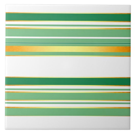 Linnen Luxe Populair Groen Goud Textuur Collectie Tegeltje (Voorkant)
