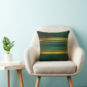 Linnen Luxe Trendy Groen Goud Textuur Collectie Kussen