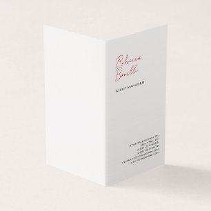 Linnen moderne minimalistische professionele kalli visitekaartjes