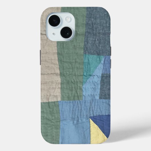 Linnen moderne patchwork quilt telefoonhoesje Case-Mate iPhone case (Achterkant)