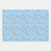 Linnen Patroon 6 Inpakpapier Vel (Voorkant)